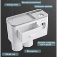 thumbnail image 3 of Porta Cepillos Dentales Pared Con Dispensador De Pasta Modelo Blanco, 3 of 4