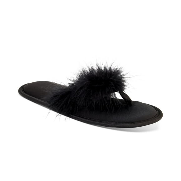 Inc International Concepts Women’s Marabou Thong Slippers, Small/Medium