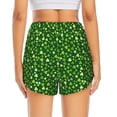 thumbnail image 4 of Uemuo Happy St. Patrick's day Pattern Women's Athletic Shorts High Waisted Running Shorts with Liner Pockets Gym Elastic Workout Shorts-Small, 4 of 9