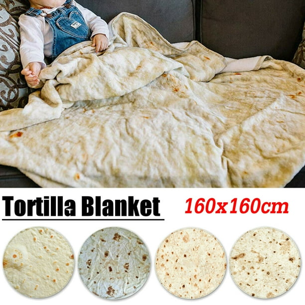 Burritos Tortilla Blanket, Human Burritos Wrap Blanket, Polyester fiber