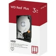 thumbnail image 2 of WD Red Plus 3TB NAS Hard Disk Drive - 5400 RPM Class SATA 6Gb/s, CMR, 128MB Cache, 3.5 Inch - WD30EFZX, 2 of 2