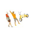 thumbnail image 1 of 3Pcs 1/64 Garçons Filles Figures et Vélo Paysage Modèle Fée Jardin Disposition Décoration, 1 of 9