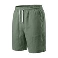 thumbnail image 4 of EOYWHK Men Running Shorts with Pockets Drawstring Outdoor Jogging Shorts Men Soft Lightweight Breathable Relaxed Fit Shorts for Men Army Green, Size L, 4 of 8