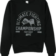 UFC Womens Fight Night Sweatshirt, Black, Medium