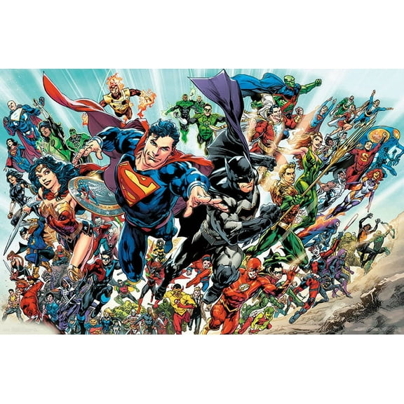 DC Comics - Justice League Rebirth - Group Wall Poster, 22.375" x 34"