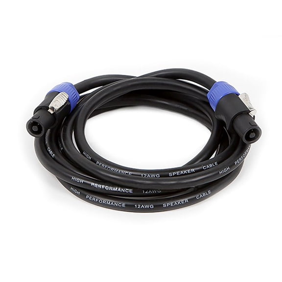 Monoprice Pro Audio Cable - 10 Feet - Black | 2-conductor NL4 Female to NL4 Female Speaker Twist Connector Cable, 12AWG With Spring-Loaded Lock