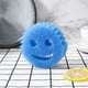 thumbnail image 1 of 3 piezas de cara sonriente Limpiador Smiley imitación esponja de lufa toallitas esponja de panal hogar cocina limpieza lavavajillas algodón original resistente a los arañazos (azul), 1 of 4