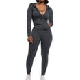 thumbnail image 2 of LYXSSBYX 2 Piece Outfit for Women Fall and Spring Fashion Women Lady Split 2 Piece Sports Suit Set Casual Color Suit, 2 of 4