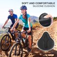 thumbnail image 5 of Funda de sillín de bicicleta de gel grande con sillín hueco Funda de asiento de gel de silicona acolchada de espuma viscoelástica antideslizante para hombres y mujeres JM, 5 of 5
