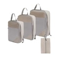 thumbnail image 1 of Compression Packing Cubes 3/4 Set Compressible Packing Cubes with Laundry Bag Travel Packing Cubes For Carry On Luggage Packing Cubes For Travel Closet Organizers And Storage, 1 of 8