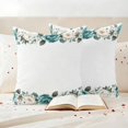 thumbnail image 3 of Spring Flower Pillow Covers 2 Pack Watercolors White Blue Wildflowers Green Leaves Pillowcase Waterproof Outdoor Throw Pillow Cover for Patio Garden Square Cushion 20”x20”, 3 of 9