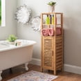 thumbnail image 4 of Linon Bracken Sturdy Solid Bamboo Tower with 5 Spacious Shelves in Natural Brown, 4 of 14
