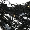 thumbnail image 6 of Northlight Lighted Halloween Twig Wreath with Bats - Warm White LED Lights - 22" - Black, 6 of 6