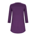 thumbnail image 6 of Womens Tops Long Sleeve Crew Neck Pullover Elegant Ladies Casual Dress Lightweight Loose Fit Fashion Summer Tunics Tops, 6 of 7
