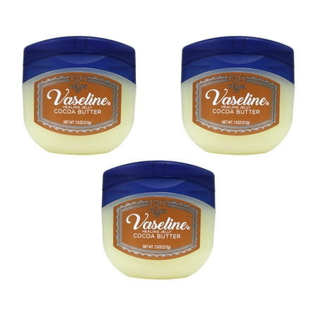 Vaseline Rich Conditioning Petroleum Jelly Cocoa Butter 7.5 oz (Pack of 3)