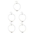thumbnail image 1 of maskred Chevilles Réglables Perle Étoile de Mer Style Simple Pied Décoration Mode Plage Accessoires Bracelets pour les Filles Femmes Argent 5Set, 1 of 6