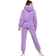 thumbnail image 2 of UVN Hoodie Tracksuit for Women Casual Sweatsuit 2Pcs Jogger Set Activewear Outfits with Pockets, 2 of 7