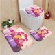 thumbnail image 1 of ABPHQTO Regalos Rosas mamá Día de la madre Cumpleaños Juego de alfombras de baño de 3 piezas Alfombra de baño Alfombra de contorno y tapa de inodoro, 1 of 2