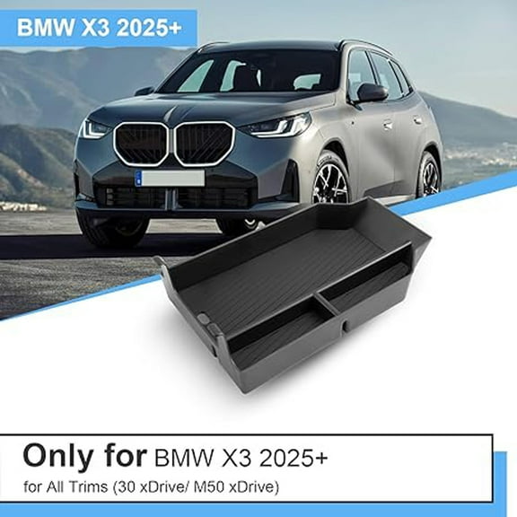 For 2025 BMW X3 G45 Car Center Console Hidden Storage Box Organizer Tray