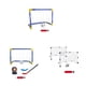 thumbnail image 3 of Yuarrent Mini portería de fútbol, ​​poste de pelota de fútbol, ​​juego de red, patio de recreo portátil, juguete de entrenamiento Deportes y aire libre Portería de fútbol autoestablecida, 3 of 6