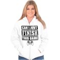 thumbnail image 4 of Can I Just Finish This Game Unisex Fleece Graphic Zip Up Hoodie Brisco Brands 2X, 4 of 5