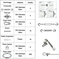 thumbnail image 5 of Sun Shade Hardware Kit for Rectangle and Square Sun Shade Sails Installation,5 inch Heavy Duty Anti-Rust Sail Shade Hardware Kit with 50 ft Cable Wire Ropes, 5 of 5