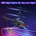 thumbnail image 3 of DEERC Remote Control Helicopter with Infrared Gesture Control, One Key Takeoff, Durable ABS Material, Red and Black Design for Easy Operation by Kids, 3 of 14