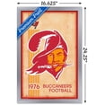 thumbnail image 3 of NFL Tampa Bay Buccaneers - Retro Logo 14 Wall Poster, 14.725" x 22.375", Framed, 3 of 5