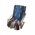 thumbnail image 4 of Rustic Wood Soft Flannel Fleece Throw Blanket, Old Grunge Themed Arrangement with Stars and Stripes, Cozy Plush for Indoor and Outdoor Use, 50" x 60", Pale Maroon Pale Grey, by Ambesonne, 4 of 6
