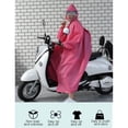 thumbnail image 3 of ddioayh Liquidation Long Transparent Hommes Femmes Veste à Capuche Imperméable Manteau de Pluie, 3 of 7