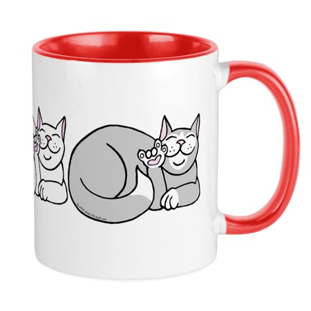 

CafePress - 3 ASL Kitties Mug - Ceramic Coffee Tea Novelty Mug Cup 11 oz