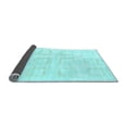 thumbnail image 2 of Ahgly Company Indoor Square Solid Light Blue Modern Area Rugs, 6' Square, 2 of 4