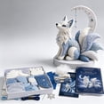 thumbnail image 5 of Winter Animal DIY Sewing Kit For Beginners, 3D Stuffed Polar Fox Plush Craft With Pre Cut Felt, Complete Handmade Sewing Supplies For Home Decor And Gift, Arctic Fox (Multicolor, 20*15CM), 5 of 6