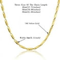 thumbnail image 6 of 3mm Gold Chain For Men Women Jewelry 14K Yellow Gold Link Chain Necklaces Collier, 6 of 9