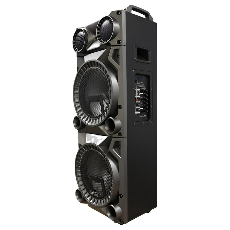 beFree Sound Rechargeable Bluetooth 12inch Double Subwoofer - Main Image