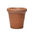 thumbnail image 5 of Step2 Claremont 2pk Plastic Terracotta Round Planter 15" W x 15" D x 28" H, 5 of 25