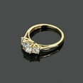 thumbnail image 2 of 14K Yellow Gold 1.5 cttw Round CZ Three Stone Wedding Anniversary Ring, 2 of 3