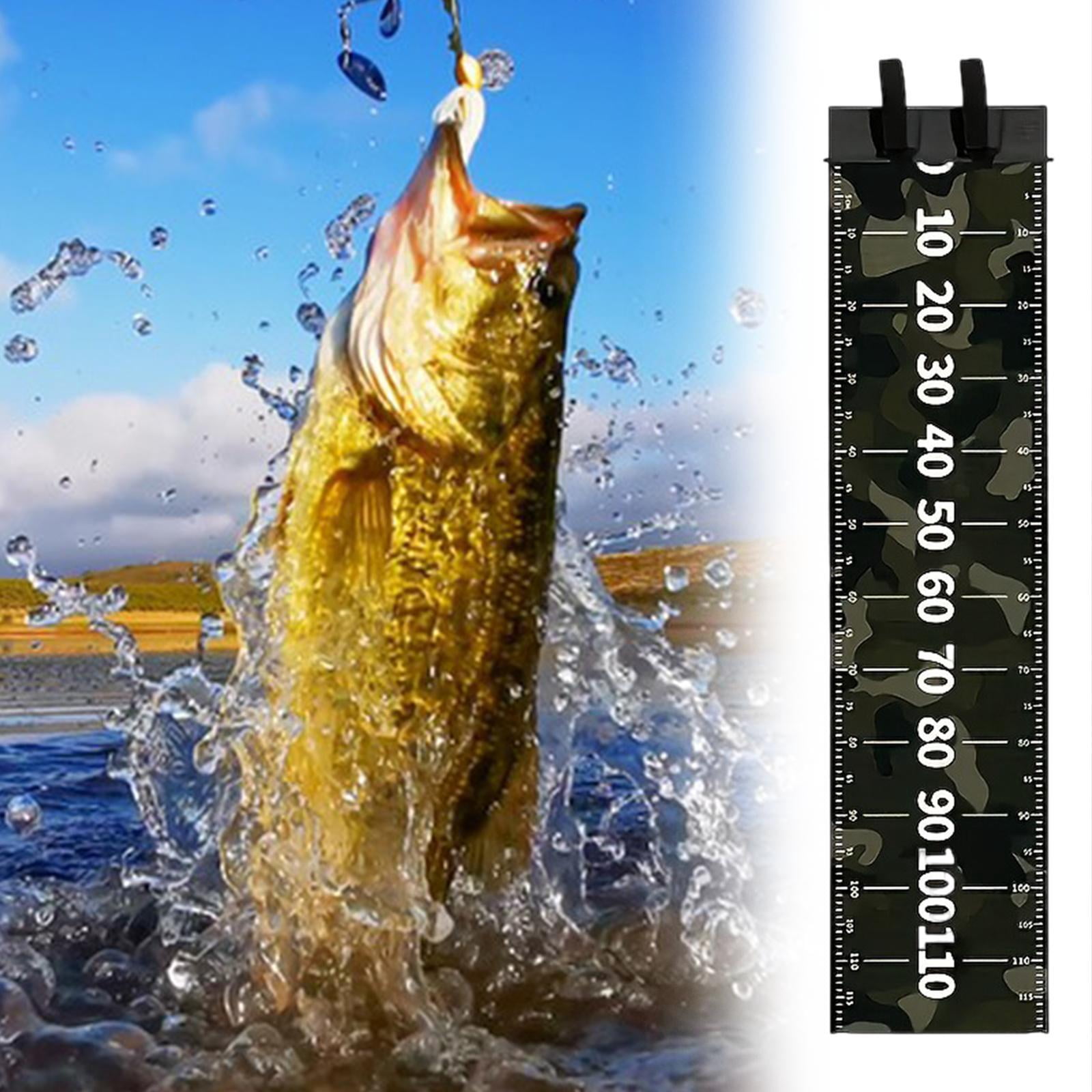 koolsoo Ruler Portable with Bump Board Accurate Saltwater with Scale Length 47 in Measuring Tape for Deck Boat ing Boat 30x120cm