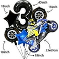 thumbnail image 3 of Racing Balloon Set Motorcycle Number 7 Foil Balloon Boy Birthday Party Supplies Electric Off-Road Bicycle Racing Party Decoration, 3 of 10