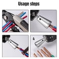 thumbnail image 5 of Wire Twister Tool for Drill, Hex Shank Cable Wire Twisting Tool Wire Twister Wire Connector, Electrical Durable Power Drill Attachment for Fast and Easy Wire Twisting, 5 of 9