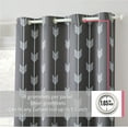 THD Arrow Print Thermal Room Darkening Blackout Energy Efficient Window ...