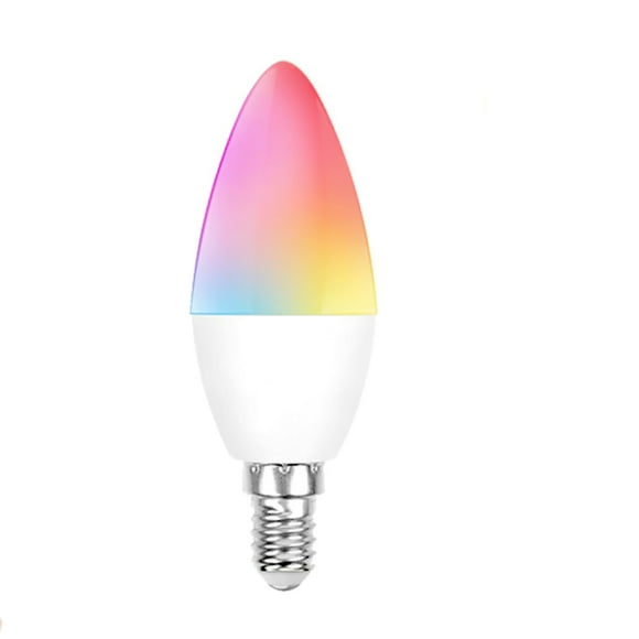 E14 Smart Bulb LED Smart Candle Bulb 5W RGB+WW+CW Support