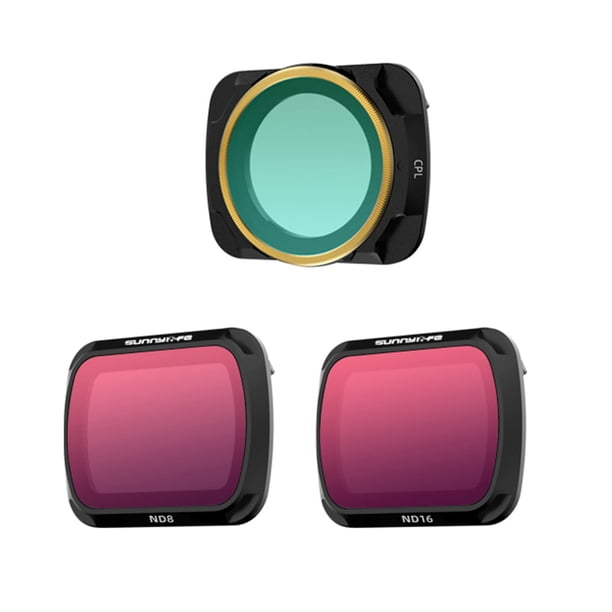 Drone Camera Filter Sports Action Camera Reemplazo de filtro de lente de liberación rápida para Mavic Air 2, 3pcs, CPL, ND8, ND sidaley EL4815-11B