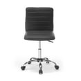 thumbnail image 2 of Urban Shop Faux Leather Mid Back Office Task Chair, Black, 2 of 2