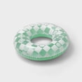 thumbnail image 1 of Sun Squad 31" Swim Tube, Light Green & White Inflatable Pool Ring Float for Pool, Beach & Lake, Ages 9+, 1 of 1