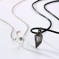 thumbnail image 4 of Joernso 1 Pair Clavicle Chains Personality Matching Magnetic Sun Moon Paired Pendant Couple Necklaces Jewelry Accessory, 4 of 8
