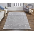 thumbnail image 2 of Feizy Legacy Transitional Solid, Gray/Ivory, 2' x 3' Accent Rug Handmade Sheen Casual Southwestern Floor Rug for Living room Bedroom, 2 of 6