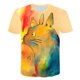 thumbnail image 1 of Summer Classic Totoro Anime T-Shirts & Prints Men's Casual T-Shirts Kawaii Cartoon Graphics Funny Harajuku O-Neck Short Sleeves3T Gong Bohan LED, 1 of 2