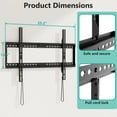 WALI TV Wall Mount Bracket for 37-90 Inch TVs, Low Profile, 165 lbs Capacity, Black - Walmart.com
