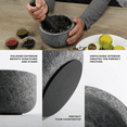 thumbnail image 6 of Koville Luxury Granite Mortar and Pestle (Angola Silver Black, 2 Cup), 6 of 7